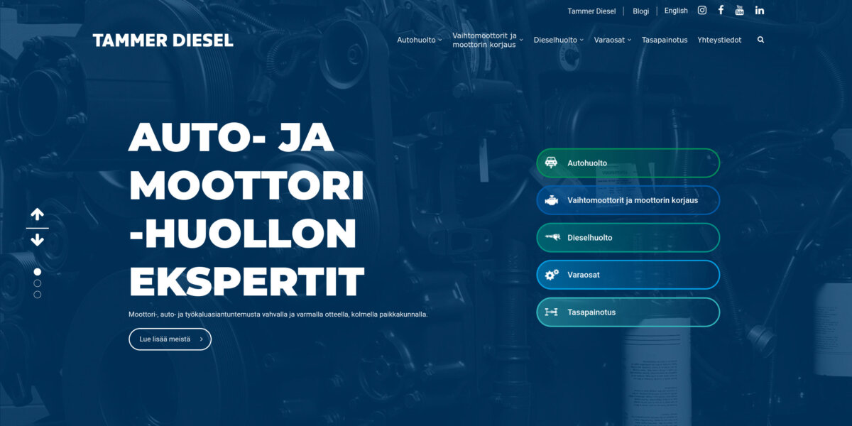 Tammer Diesel Oy - Moottorikoneistamo.fi